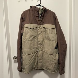 Burton Brown and Tan Ski & Snowboard Jacket